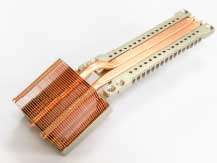 Heat pipe fin stacks