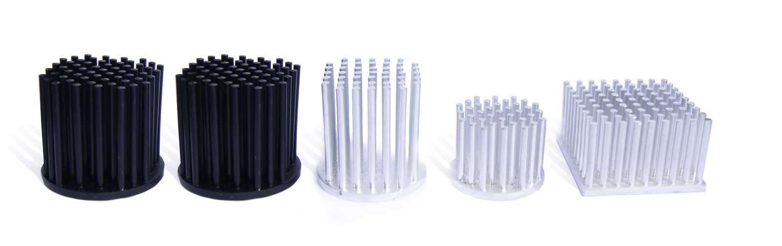 Round pin-fin arrays