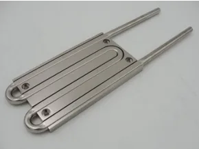 Tube pressed into machined base