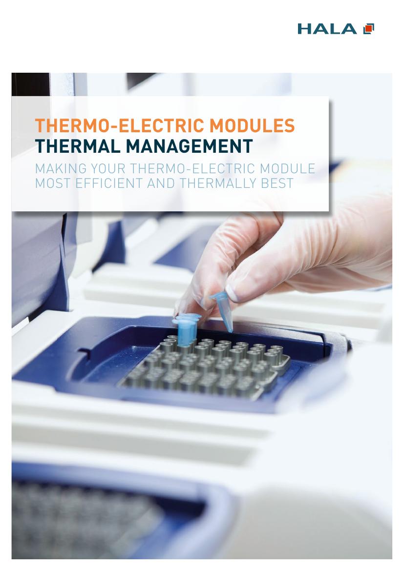 Thermo-Electric Modules application guide — first page preview